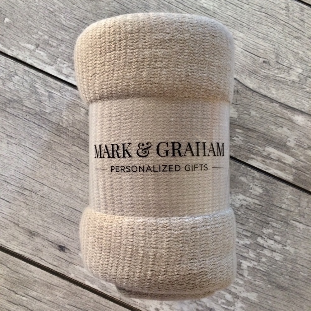 Mark & Graham Colorblock Blanket Throw - Picture 4 of 6